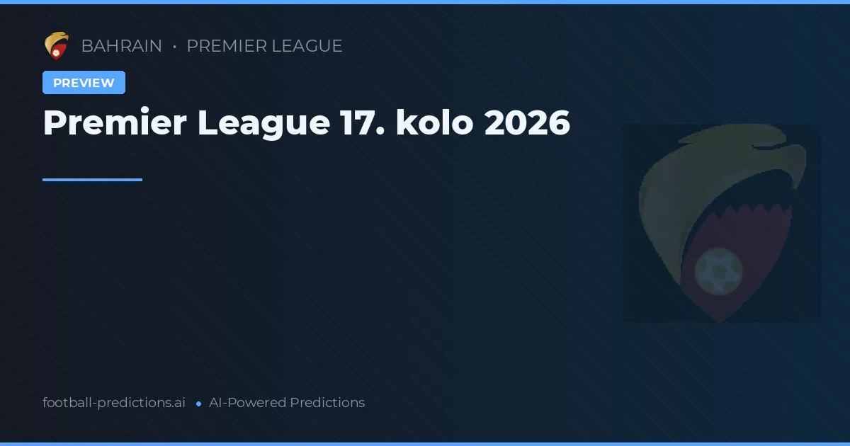 Premier League 17. kolo 2026