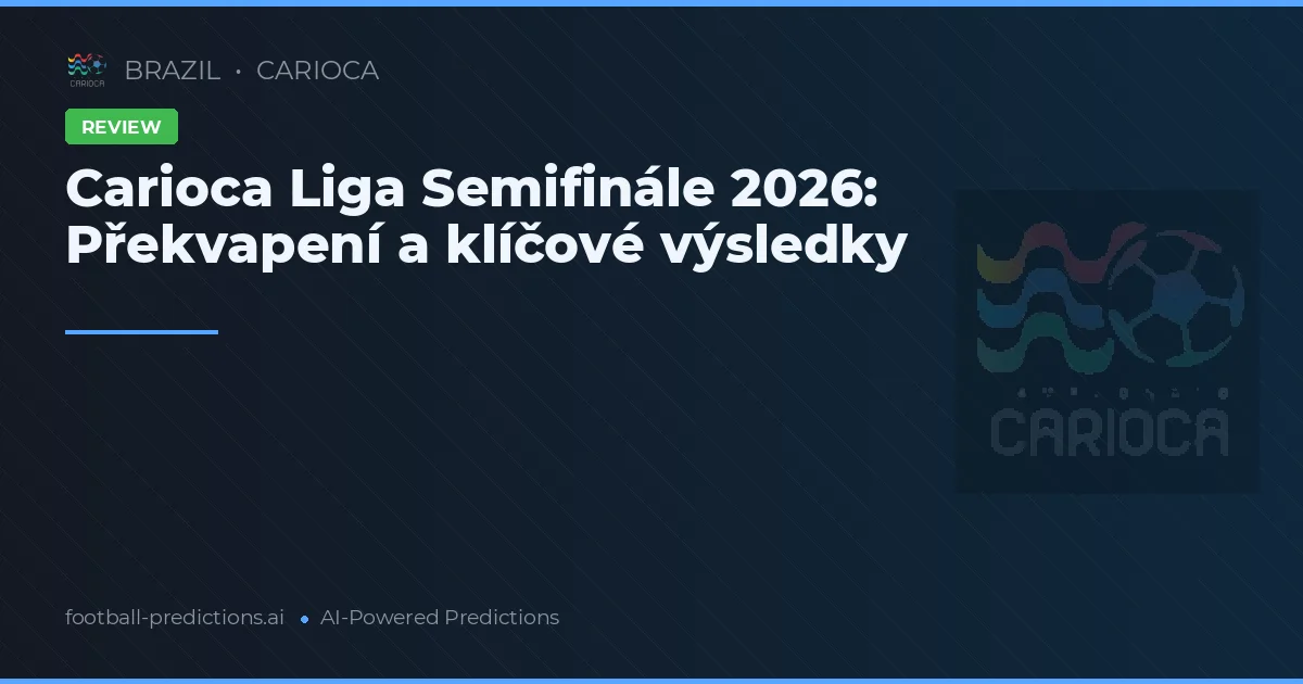 Carioca Liga Semifinále 2026: Překvapení a klíčové výsledky