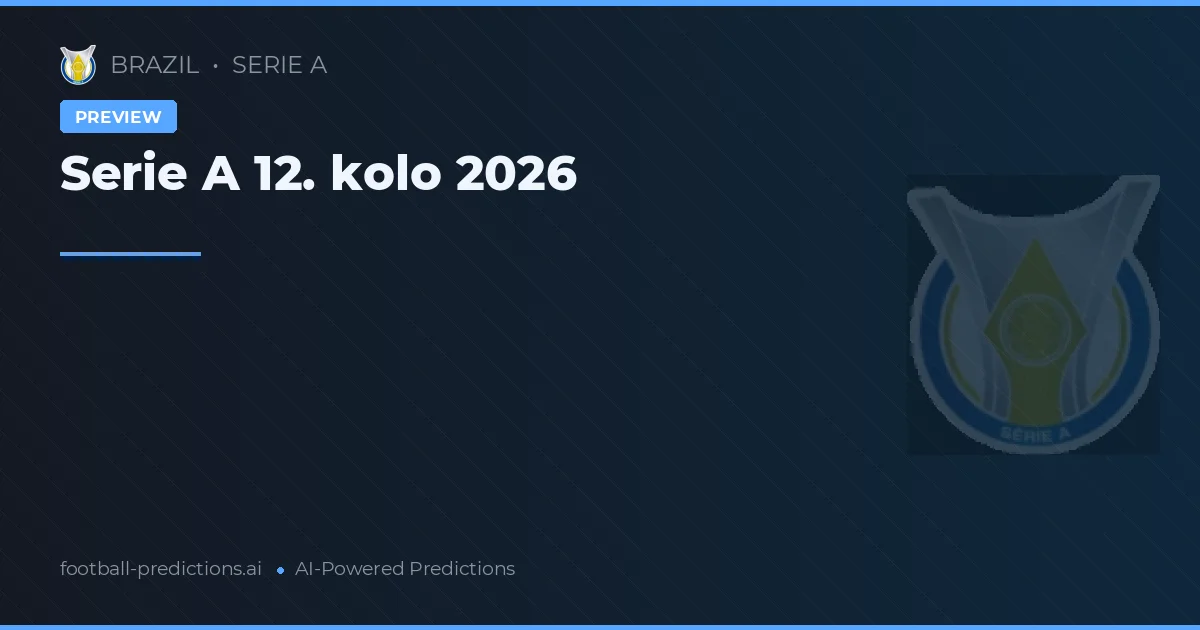 Serie A 12. kolo 2026