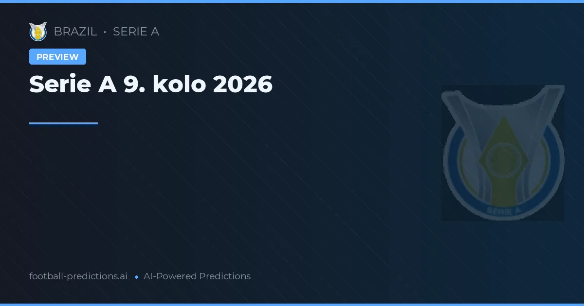 Serie A 9. kolo 2026