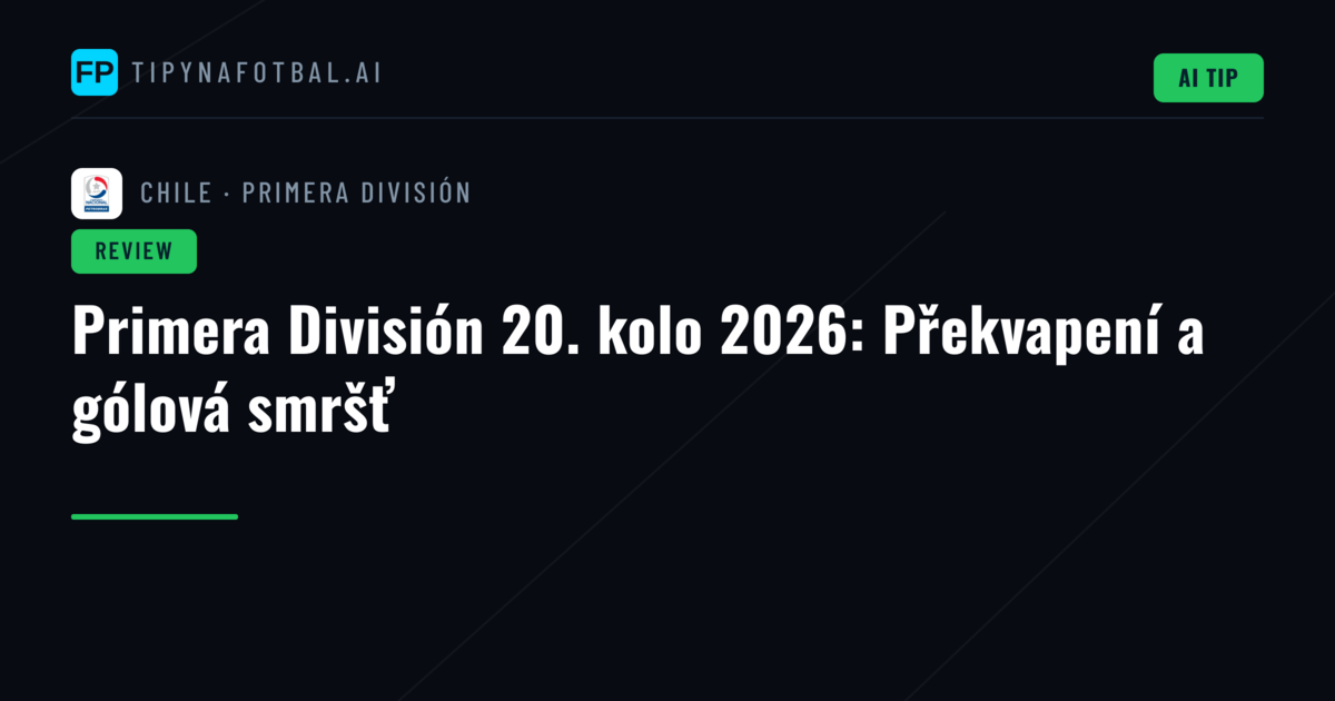 Primera División 20. kolo 2026: Překvapení a gólová smršť