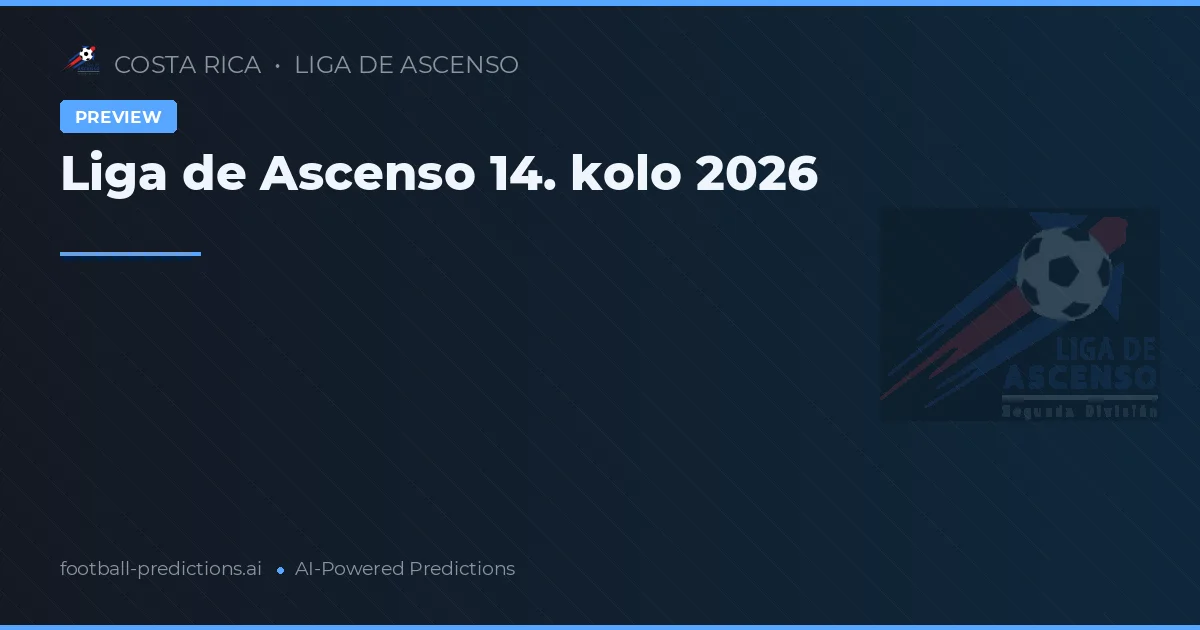 Liga de Ascenso 14. kolo 2026