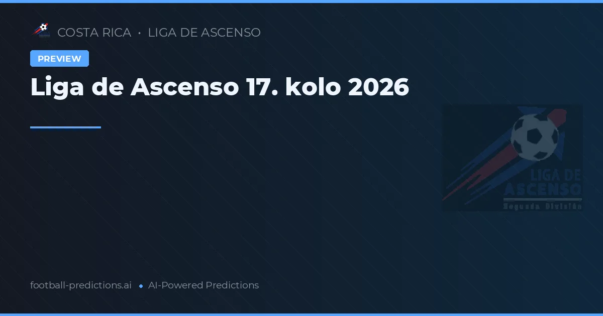 Liga de Ascenso 17. kolo 2026