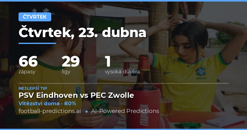 Přehled zápasů 23. dubna 2026 – co očekávat?