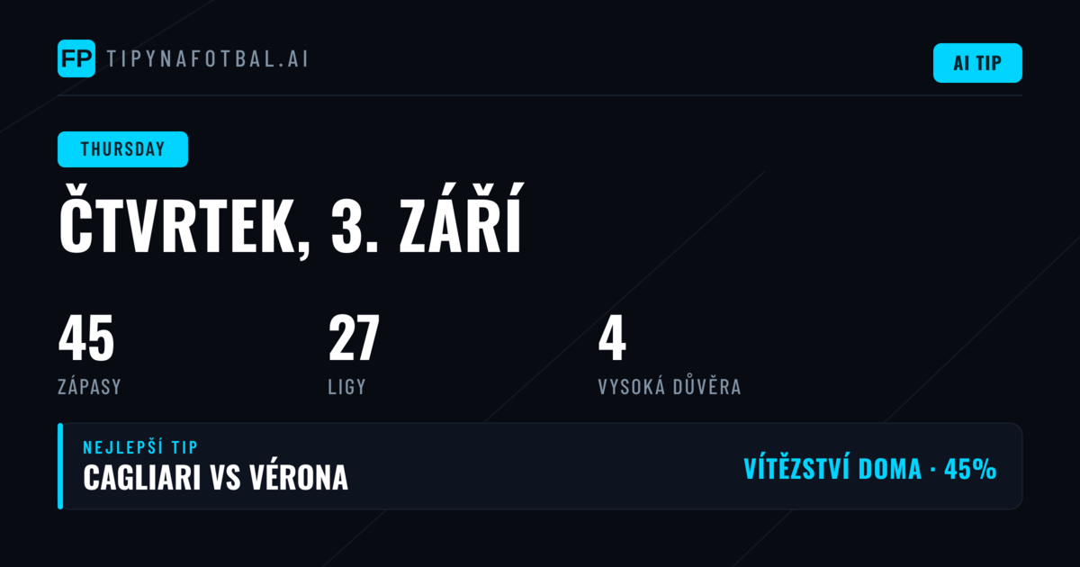 Čtvrteční fotbalový program: Přehled nejzajímavějších střetnutí