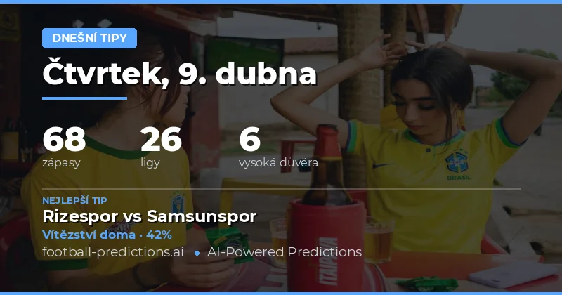 Přehled zápasů 9. dubna 2026