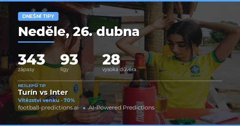 Fotbalové Tipy a Predikce — Neděle, 26. dubna, 2026