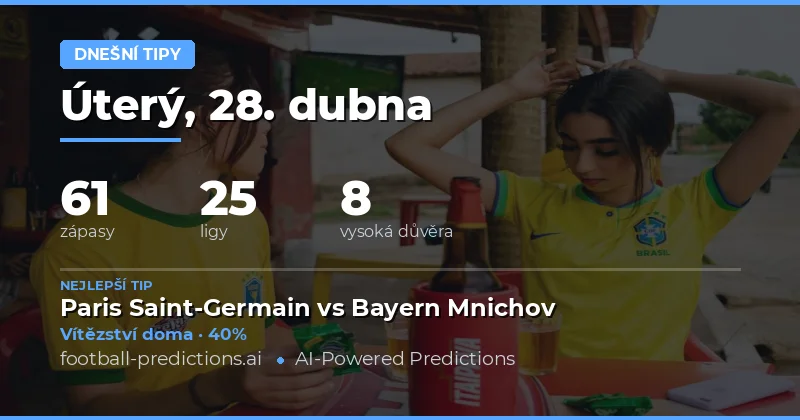 Předpovědi fotbalových zápasů na 28. dubna 2026