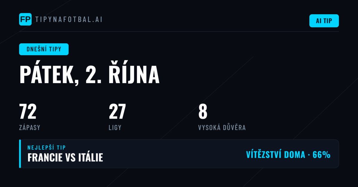 Přehled pátečního fotbalového programu