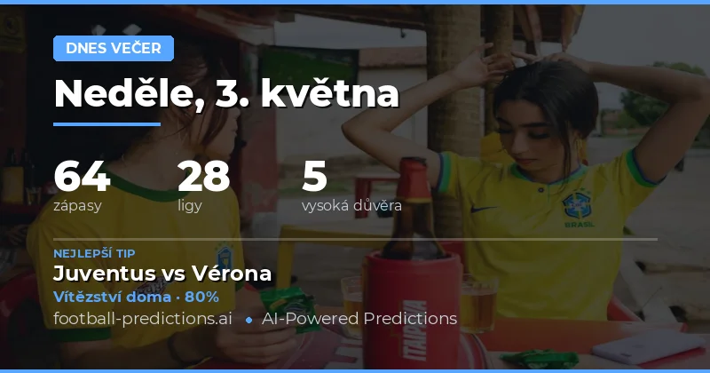 Přehled dnešních fotbalových zápasů a klíčové statistiky