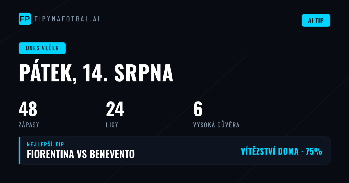 Program a analýza pátečních zápasů