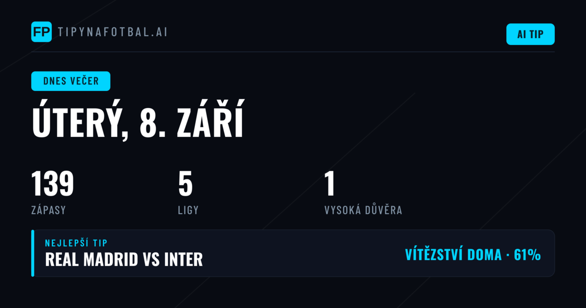 Dominance Ligy mistrů a specifický statistický profil úterního programu