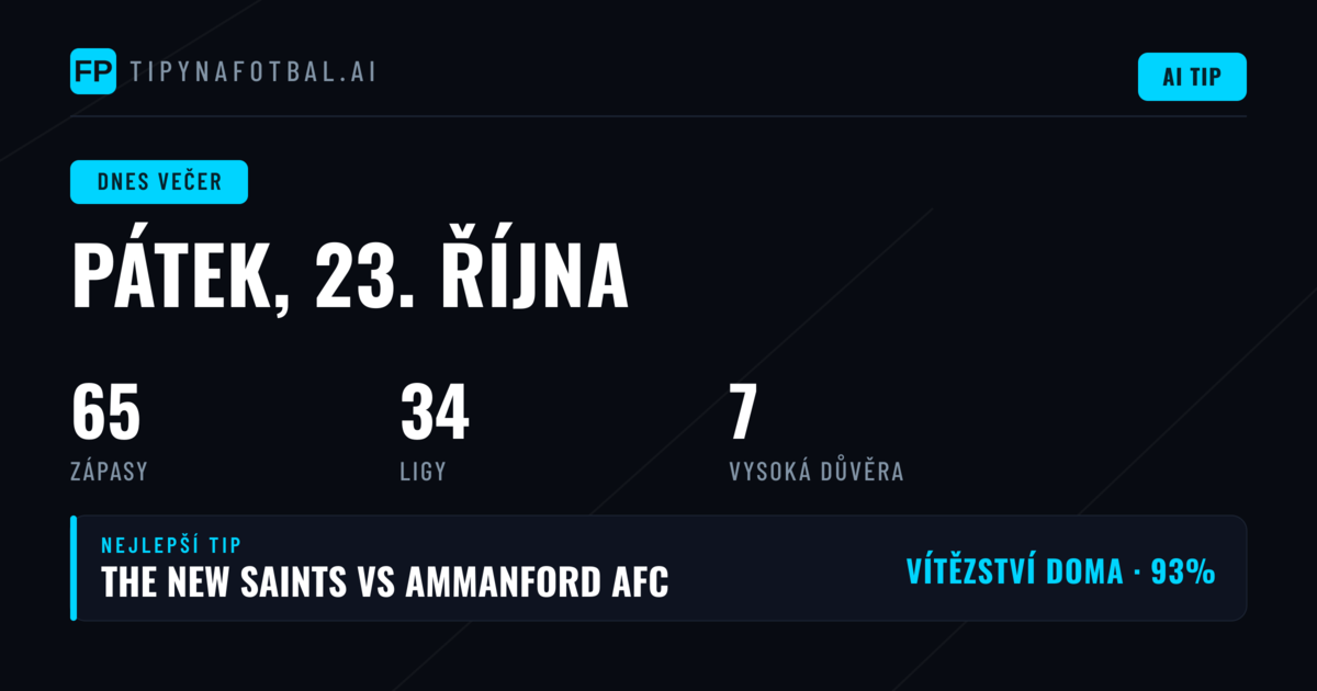 Pátek, 23 Oct 2026: Eerste Divisie vede program 65 zápasů