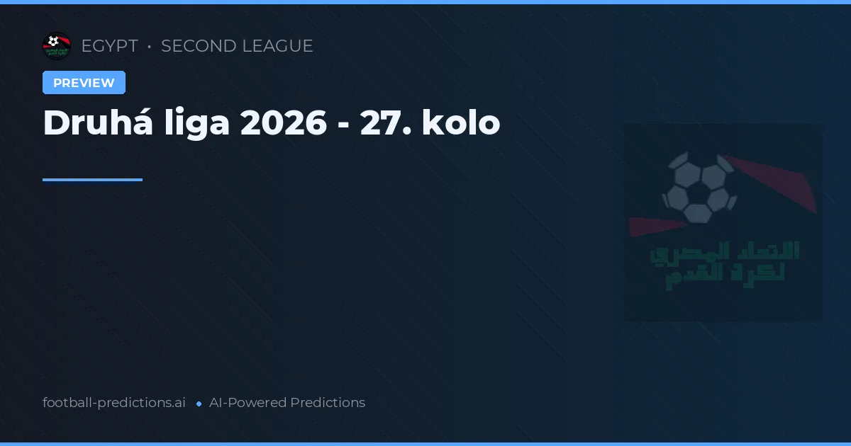 Druhá liga 2026 - 27. kolo