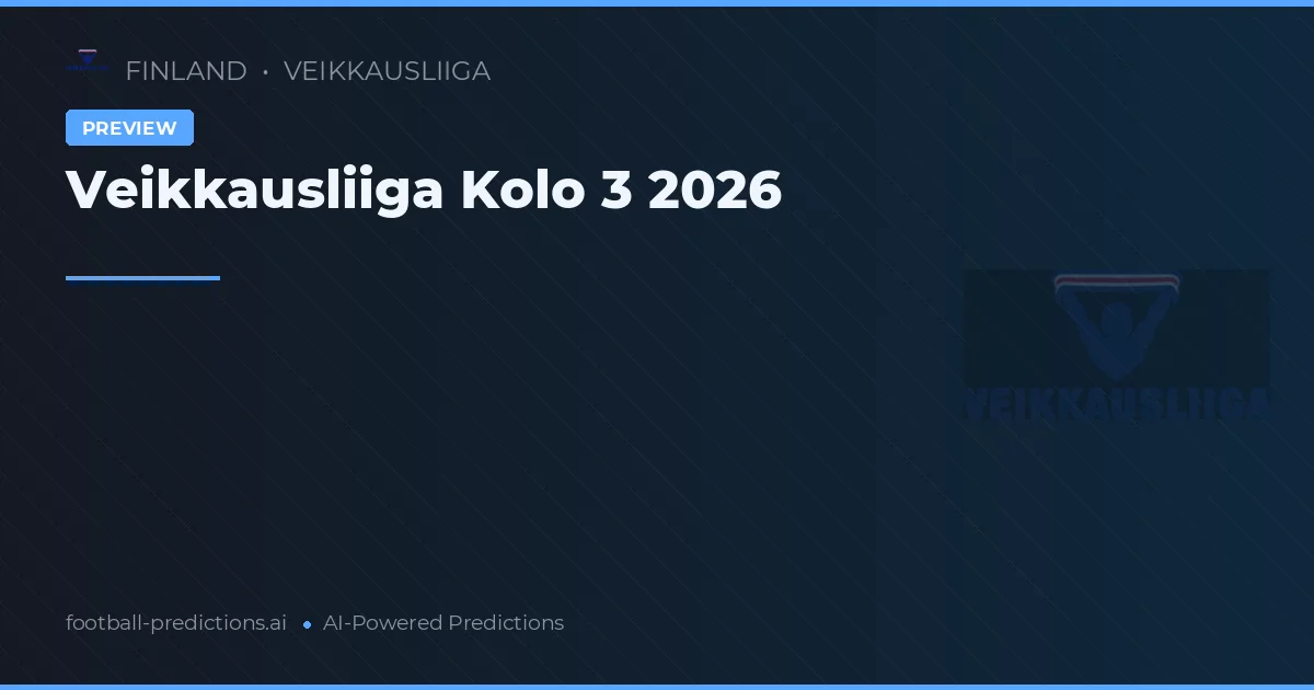 Veikkausliiga Kolo 3 2026