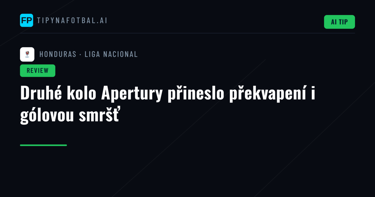Druhé kolo Apertury přineslo překvapení i gólovou smršť