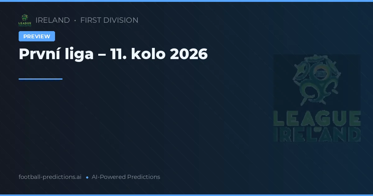 První liga – 11. kolo 2026