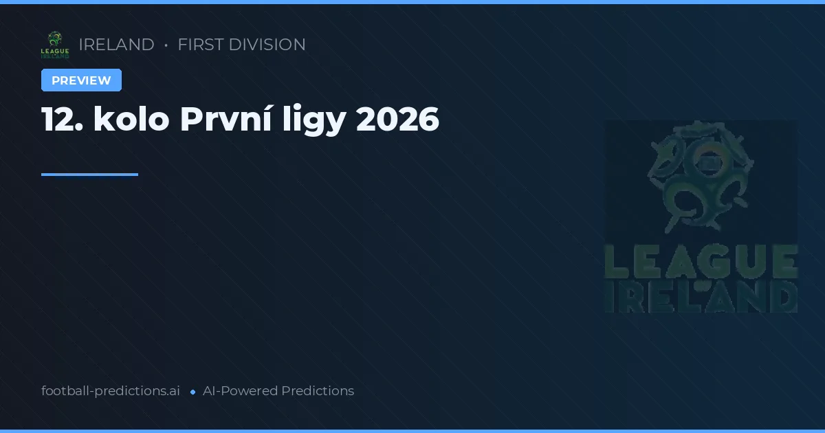 12. kolo První ligy 2026