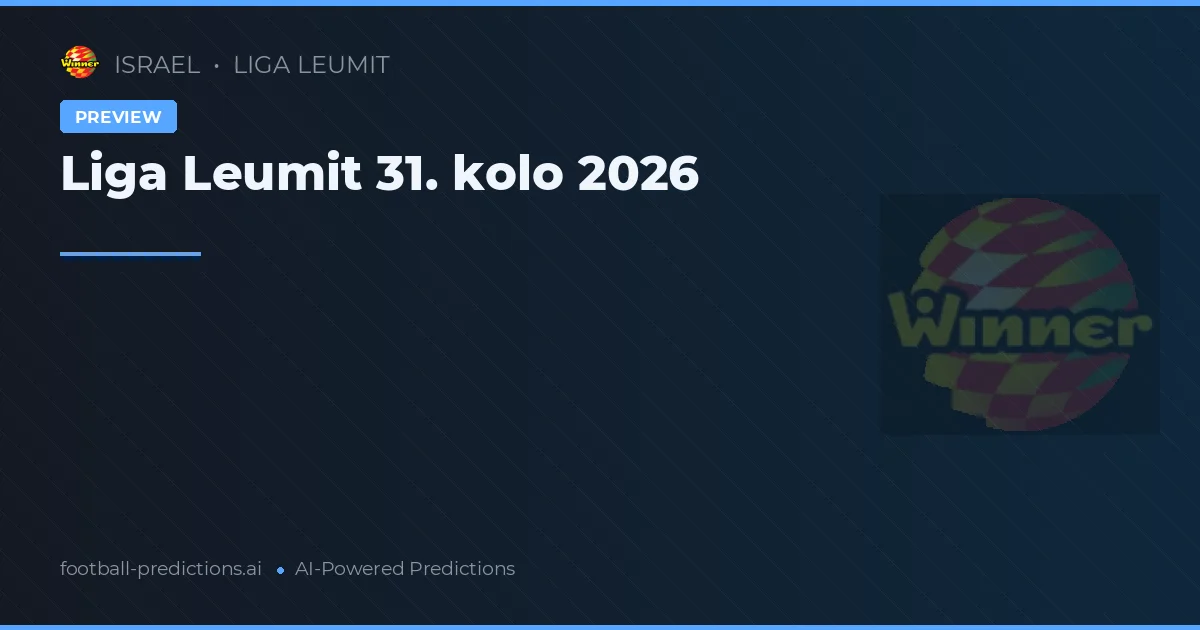 Liga Leumit 31. kolo 2026