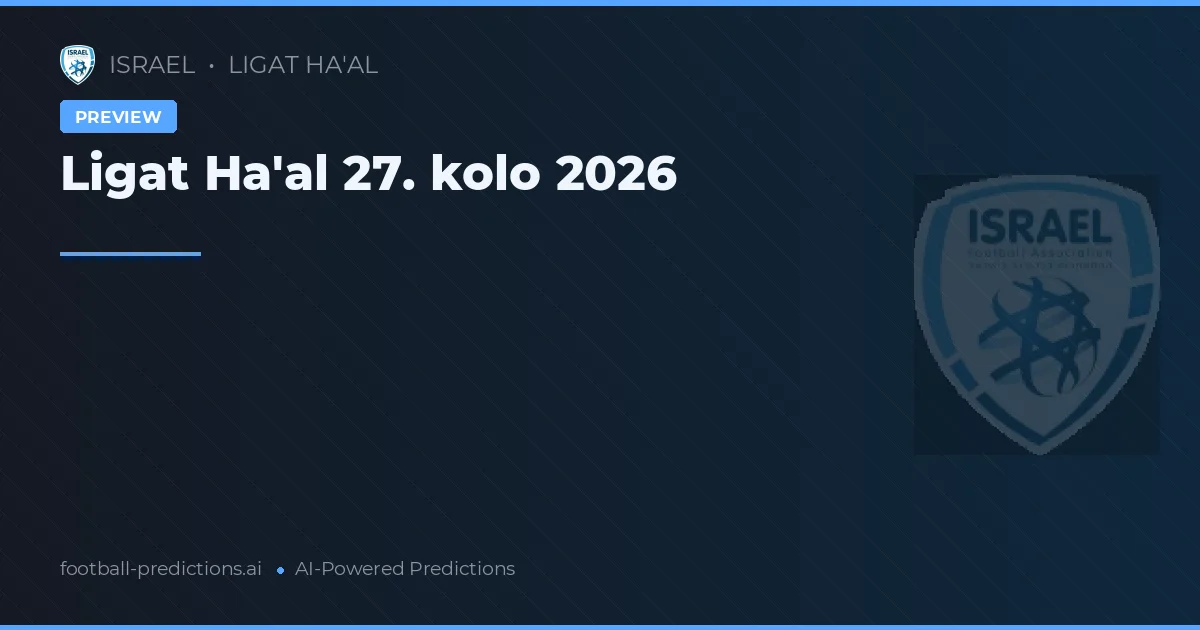 Ligat Ha'al 27. kolo 2026