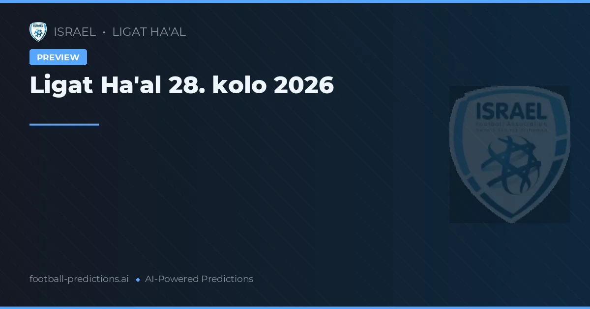 Ligat Ha'al 28. kolo 2026