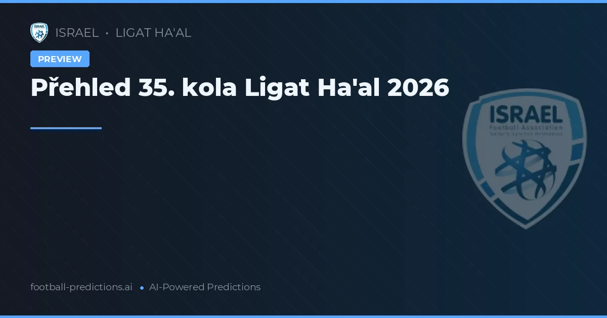 Přehled 35. kola Ligat Ha'al 2026