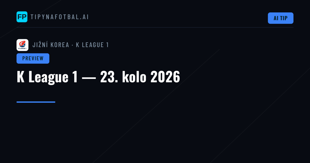 K League 1 — 23. kolo 2026