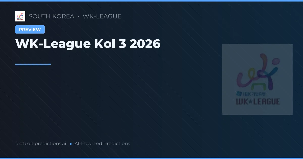 WK-League Kol 3 2026