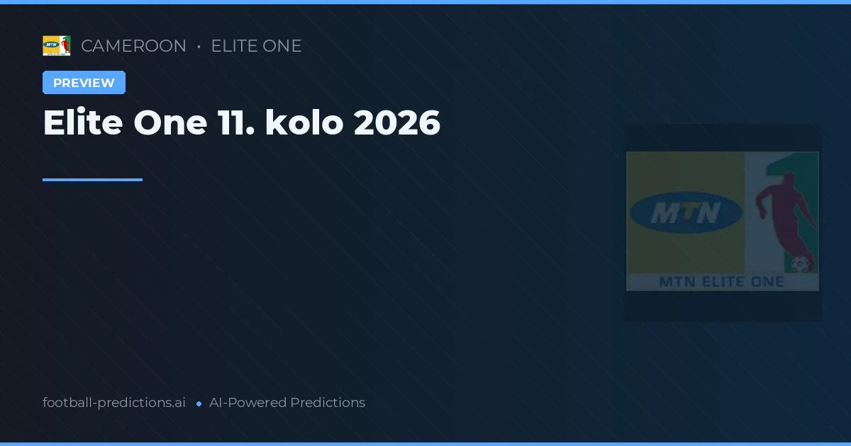 Elite One 11. kolo 2026
