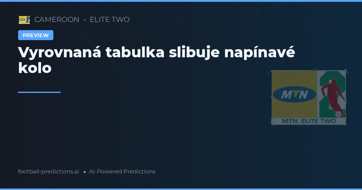 Vyrovnaná tabulka slibuje napínavé kolo