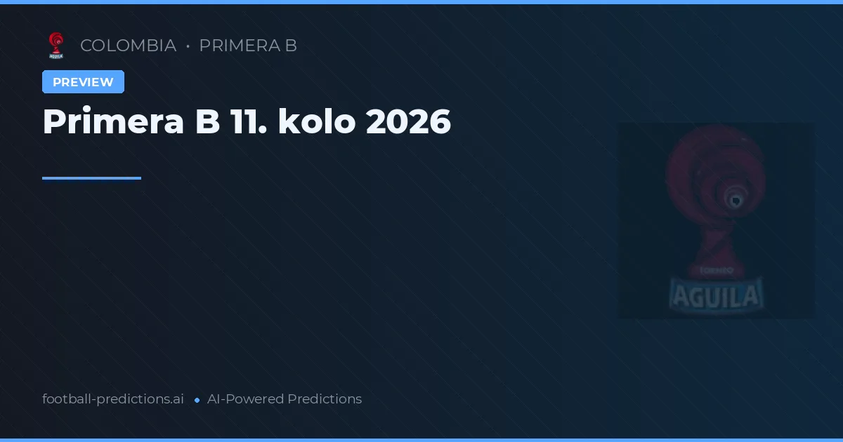Primera B 11. kolo 2026