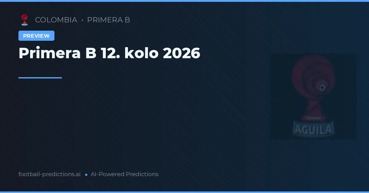 Primera B 12. kolo 2026