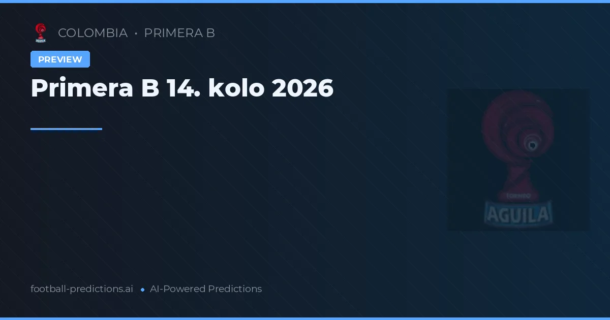 Primera B 14. kolo 2026