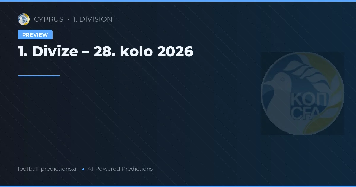 1. Divize – 28. kolo 2026