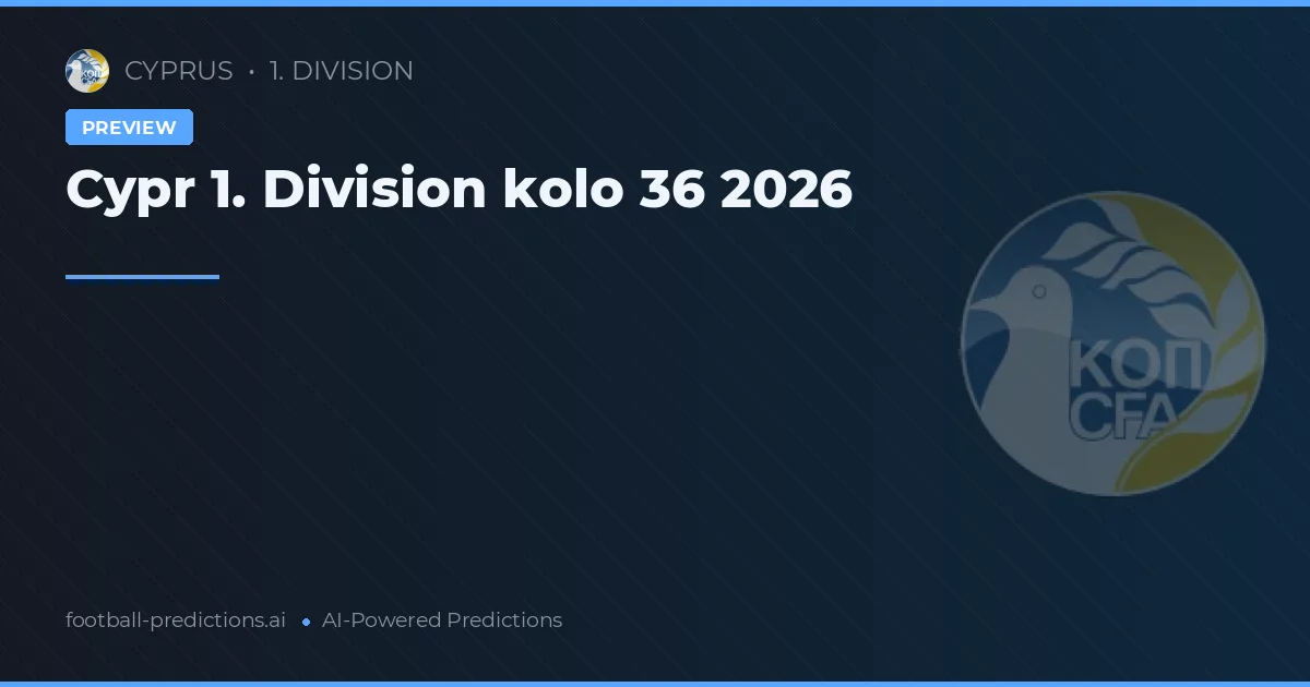 Cypr 1. Division kolo 36 2026