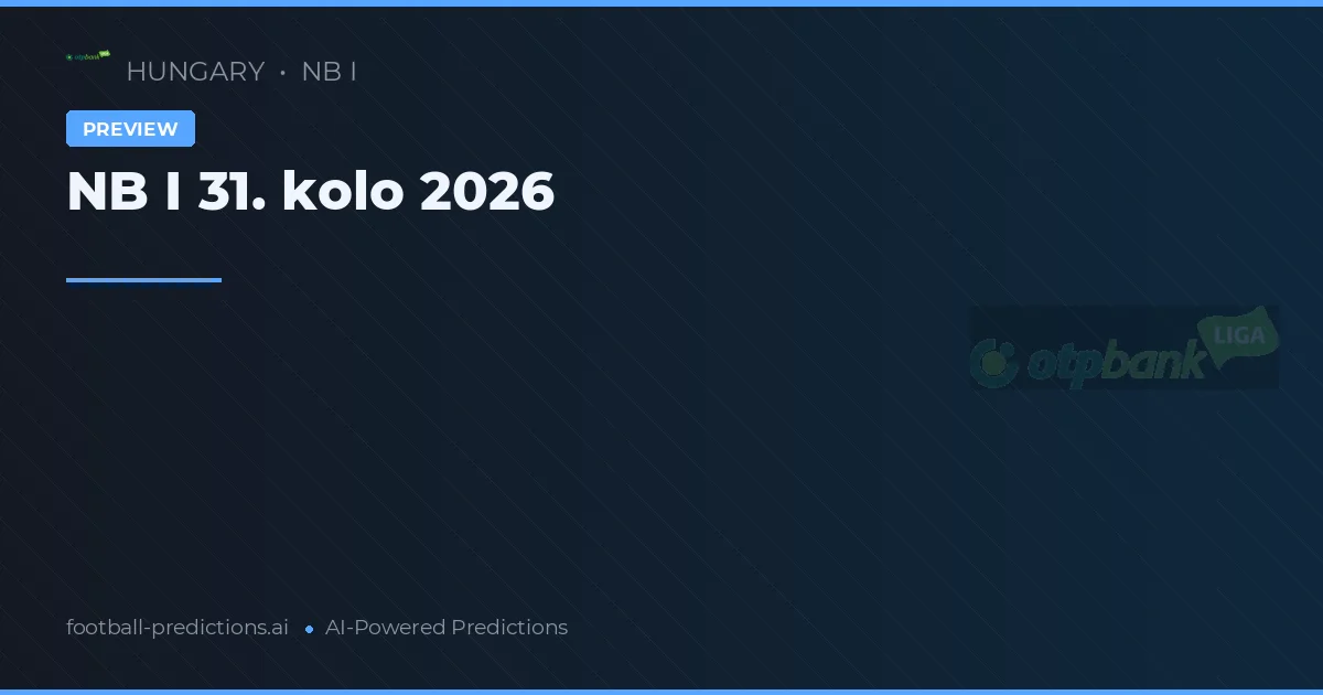NB I 31. kolo 2026