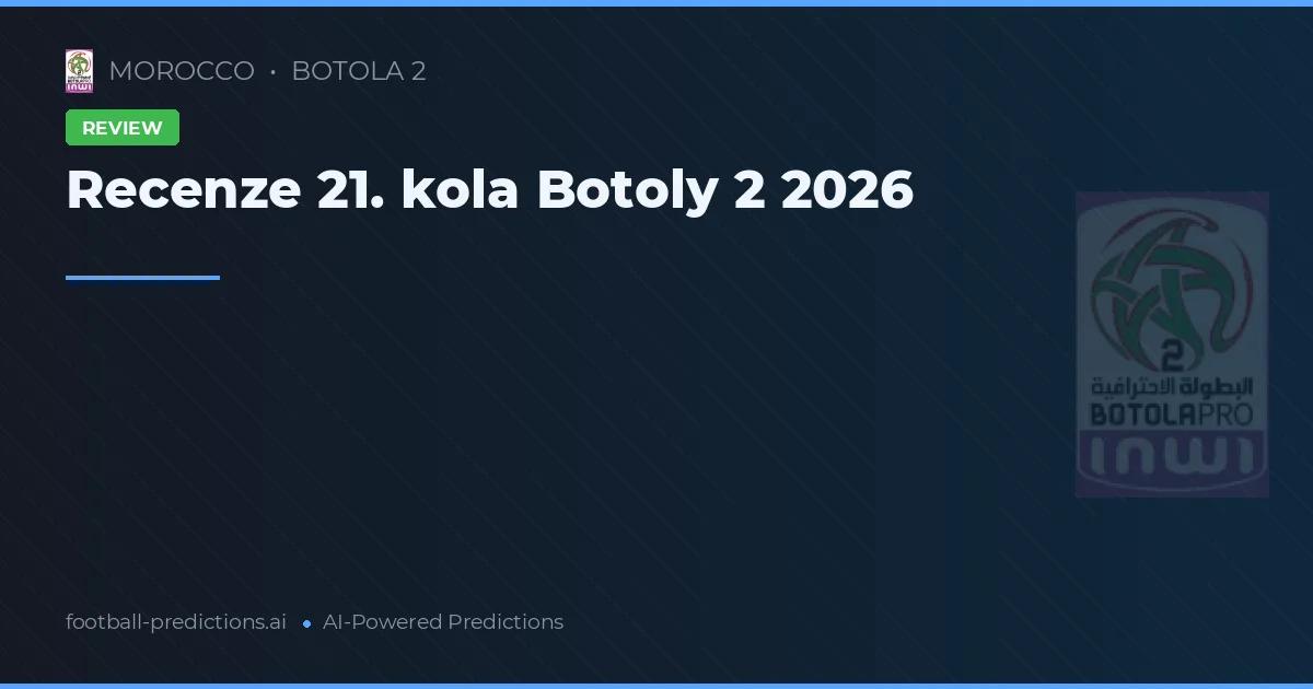 Recenze 21. kola Botoly 2 2026