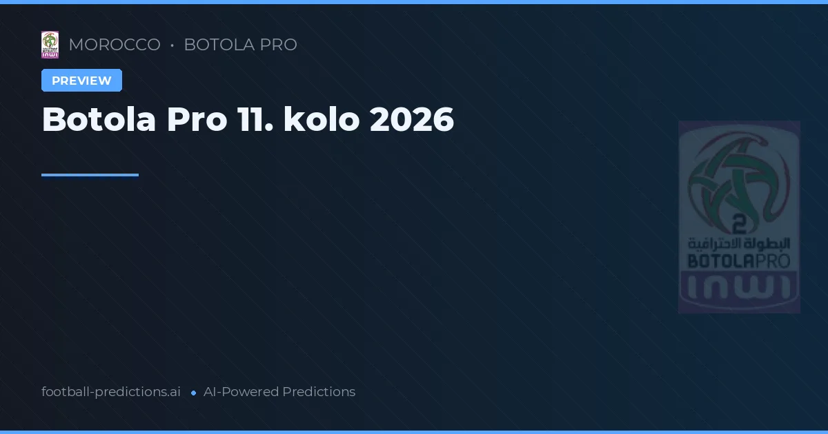 Botola Pro 11. kolo 2026