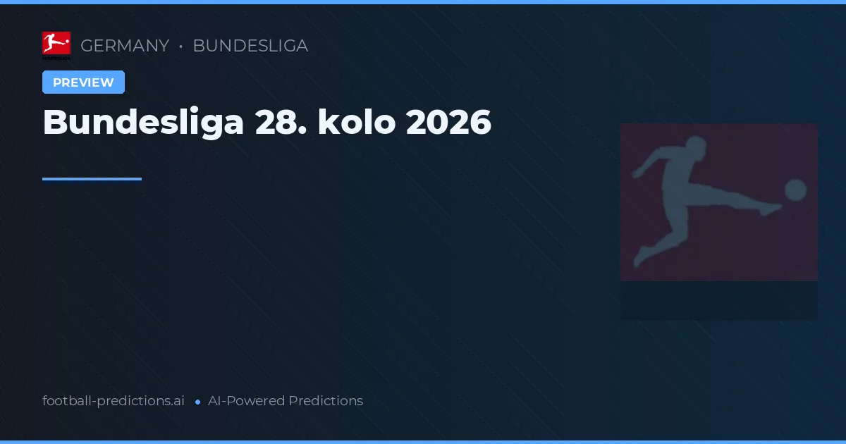 Bundesliga 28. kolo 2026