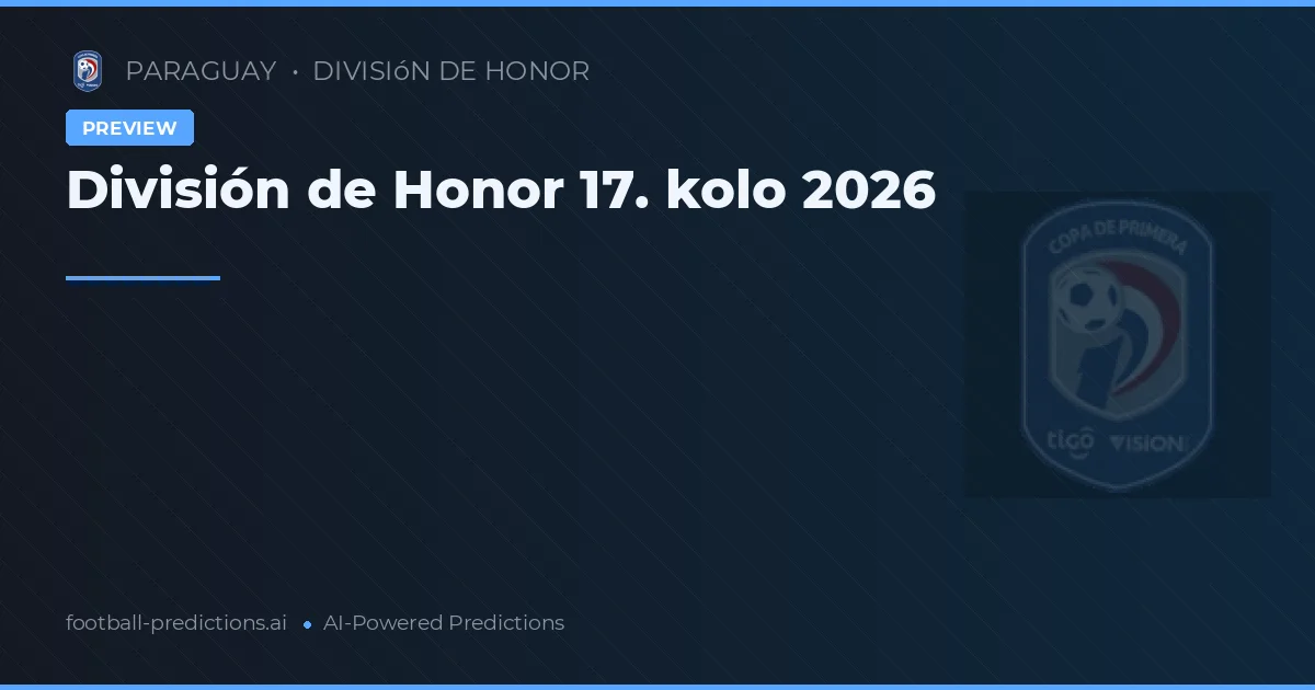 División de Honor 17. kolo 2026