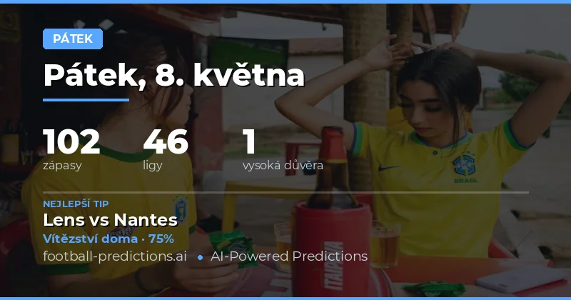 Páteční přehled a klíčové statistiky pro sázení