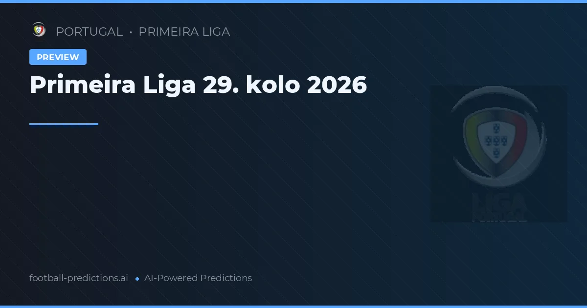Primeira Liga 29. kolo 2026