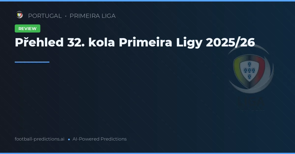 Přehled 32. kola Primeira Ligy 2025/26