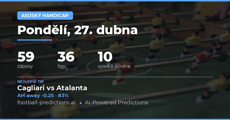 Přehled sázkových příležitostí na 27. dubna 2026