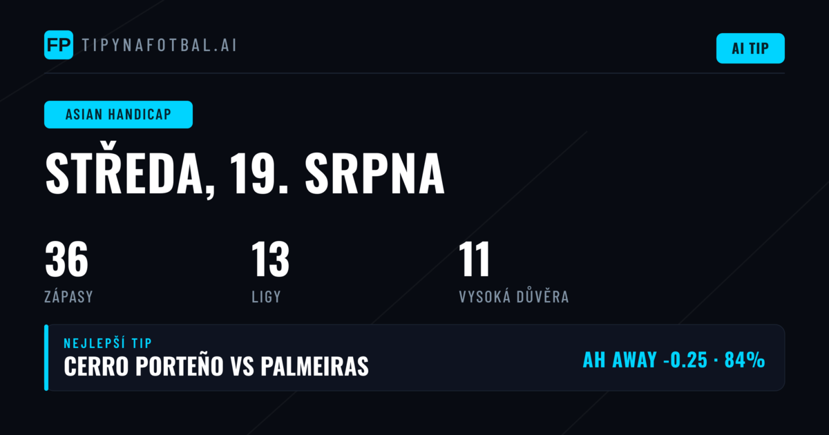 Top AH tipy na 19. srpna 2026