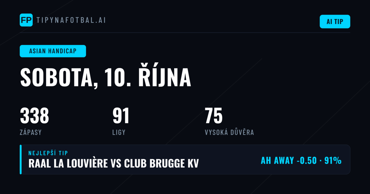 Top AH Tipy pro 10. října 2026