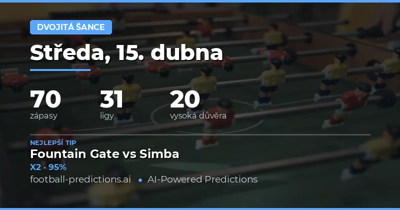 Přehled dne a význam Double Chance