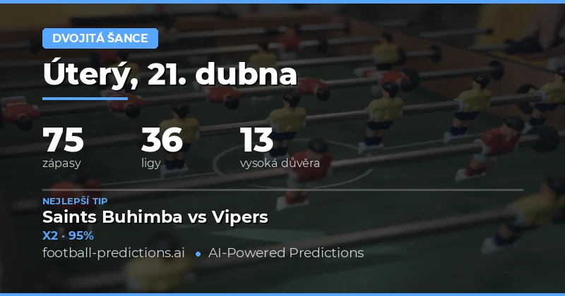 Přehled aktuálního týdne sázek na Double Chance