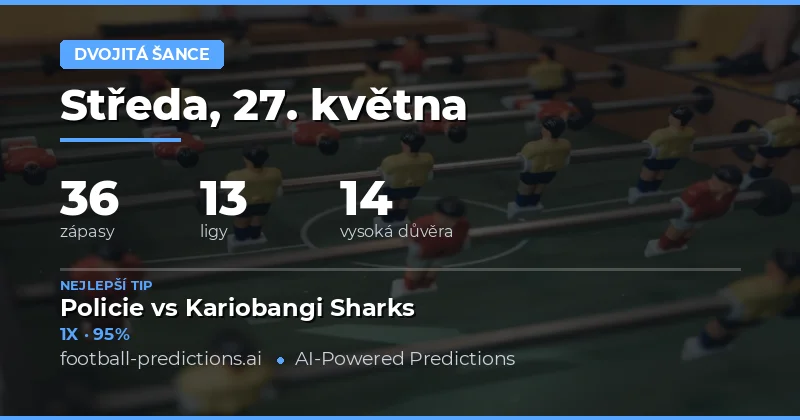 Úvod do předpovědí Double Chance na 27. května 2026