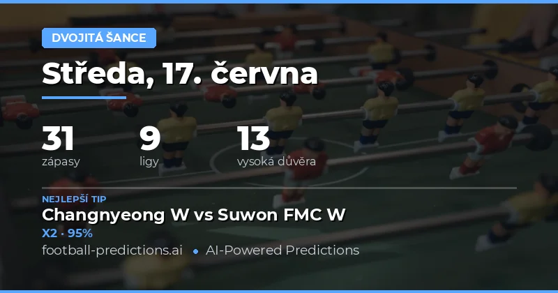 Top DC tipy na 17. června 2026
